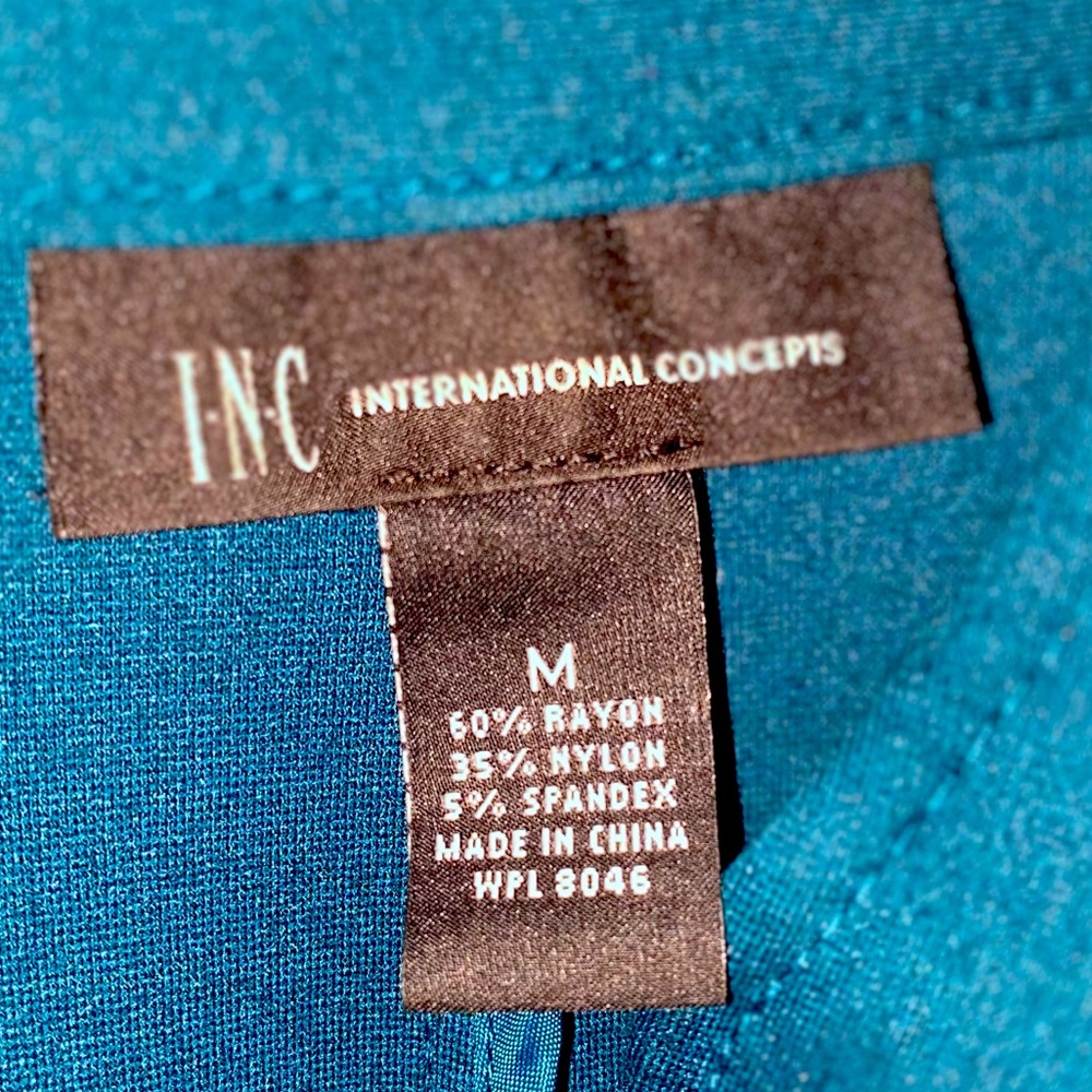 INC knit jacket, military style